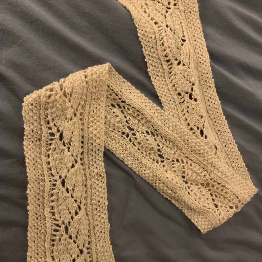 Handmade alpaca wool scarf